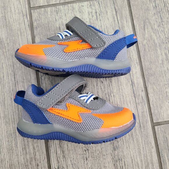 Stride Rite 360 Storm Baby Boys Light-Up Athletic Sneakers Blue & Orange Size 5M - Picture 10 of 12